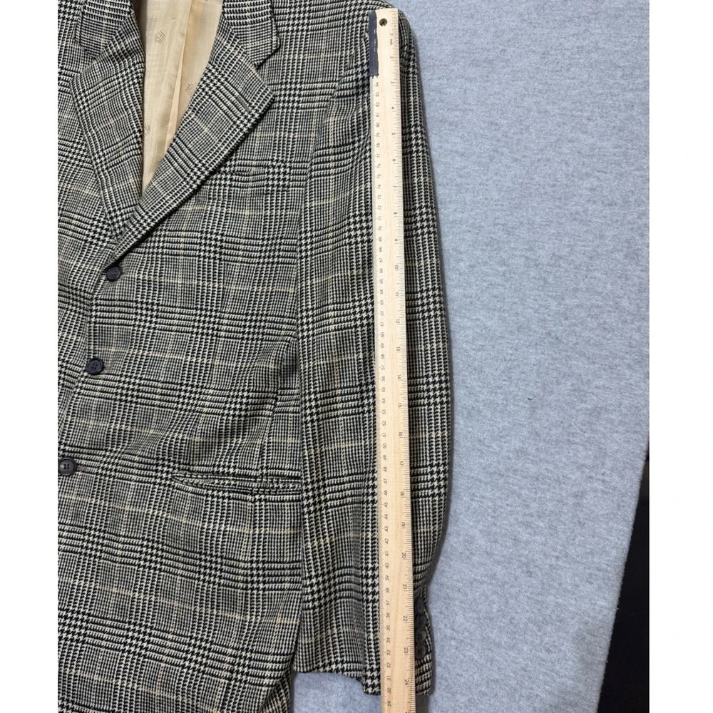 Isaia Napoli 100% Marco G Cashmere Blazer Sport Coat 42 Brown Glen Plaid Italy